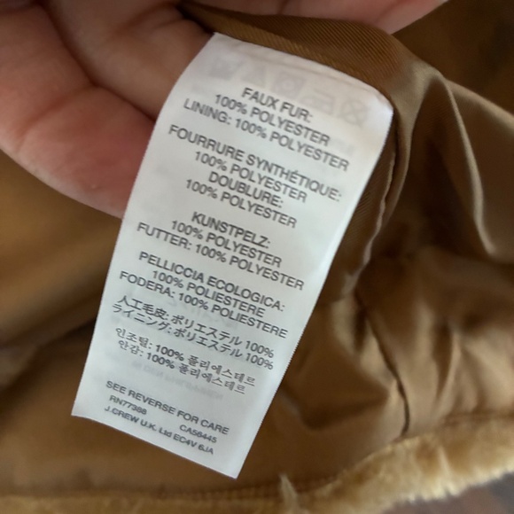 J. Crew Golden Hickory Plush Fleece Excursion Vest Size 8 | Lightweight Warm - Picture 3 of 4